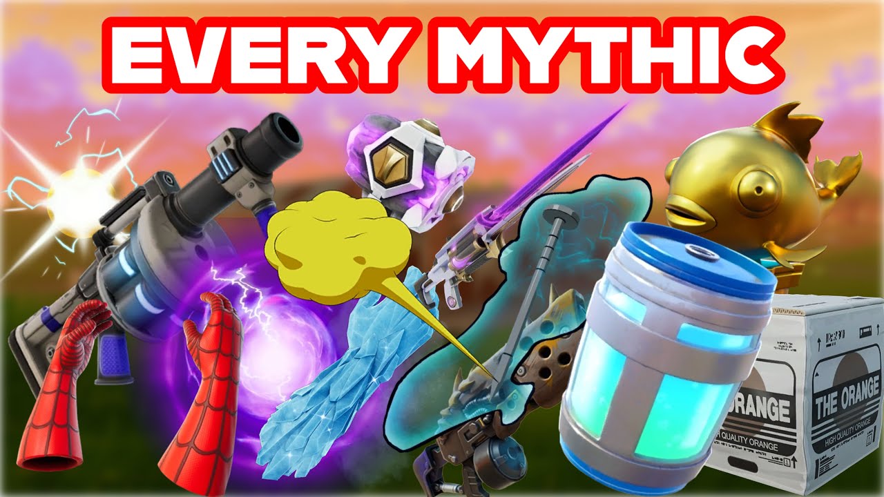 Ranking EVERY MYTHIC In FORTNITE HISTORY From WORST To BEST (10k Sub Special)