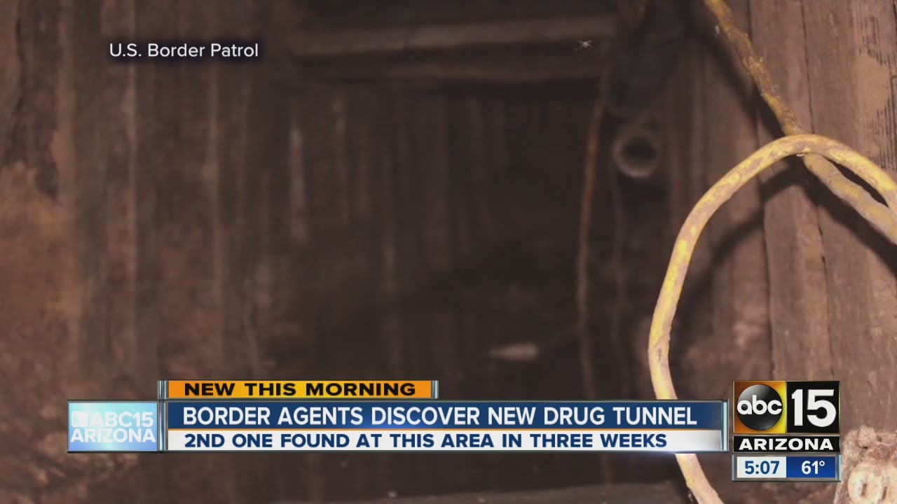 Border patrol agents find drug tunnel