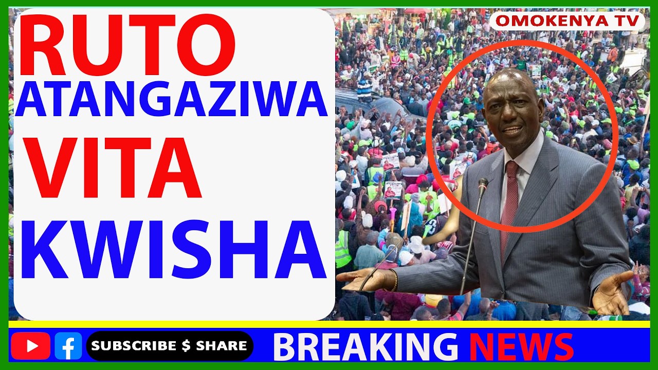 Breaking News: Ruto Ahatarishwa Hadhani Hutaamini
