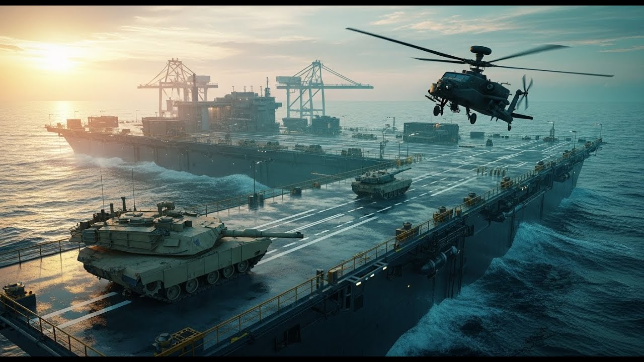 How the USA Built Floating Military Base a Secret Base at Sea #manufacturing #factorytour