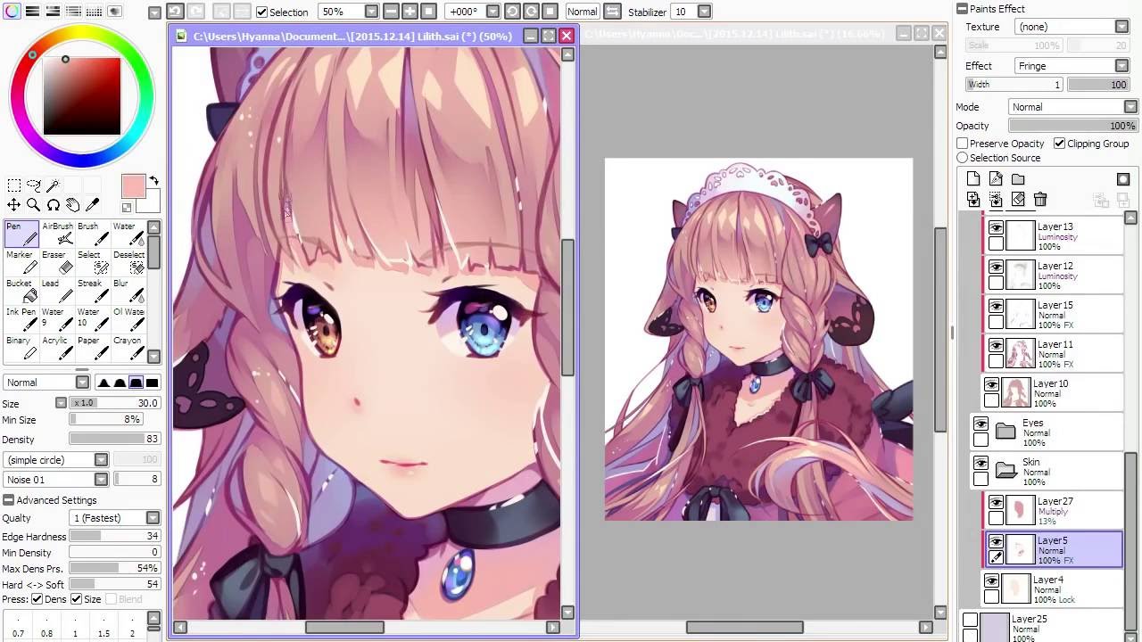 【Speedpaint】 Lilith Shiny Shading Hyan Timelapse