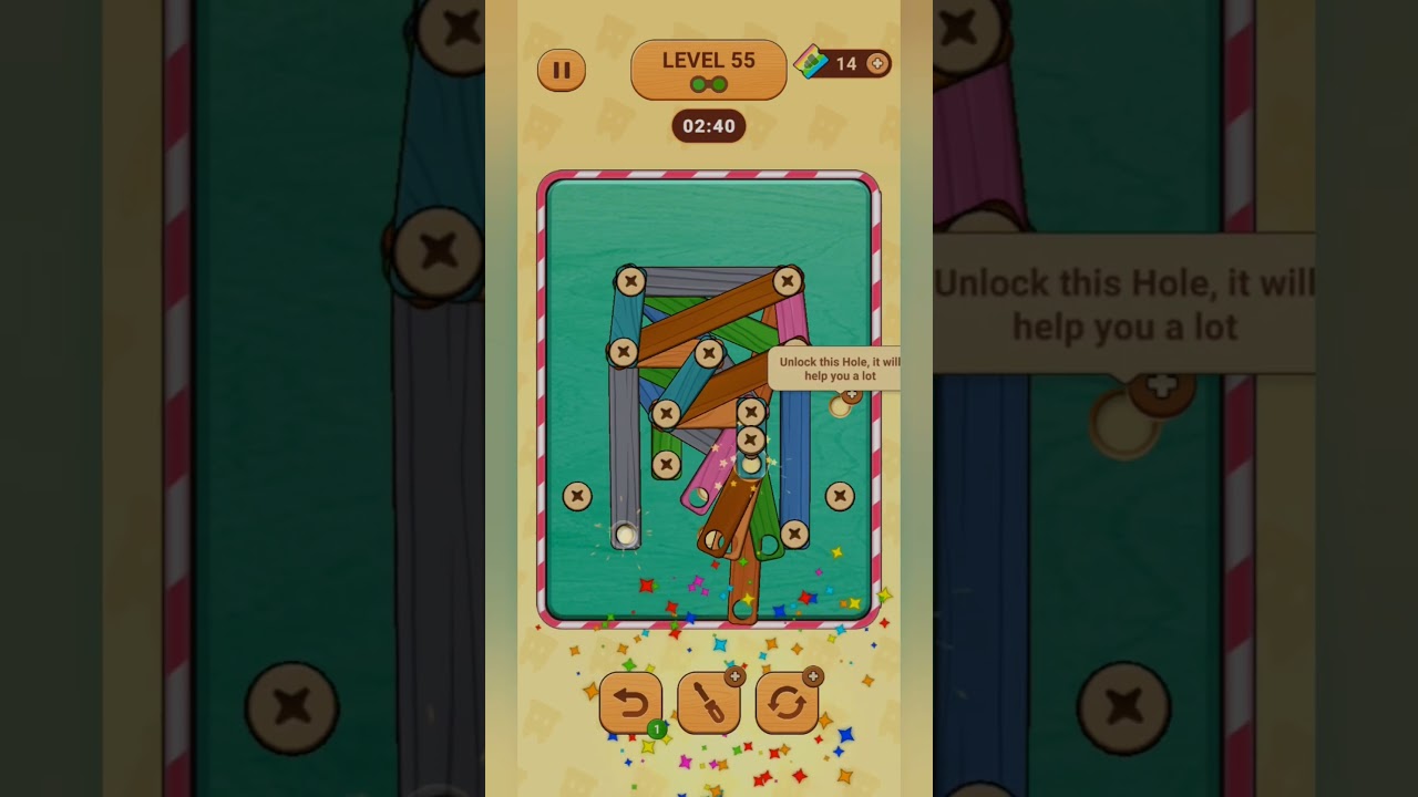 wood nuts & bolts, screw level 55