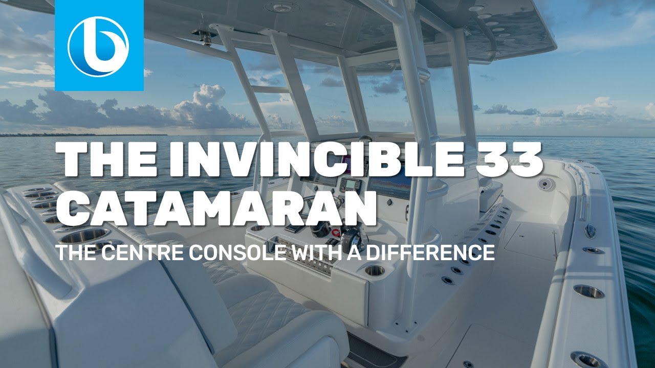 The Invincible 33 Catamaran  - The Centre Console with a Difference