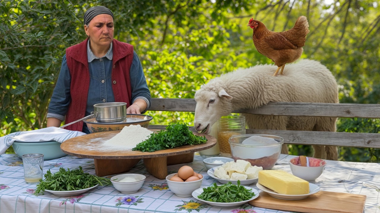 Crispy Golden Pide Baked in the Countryside
