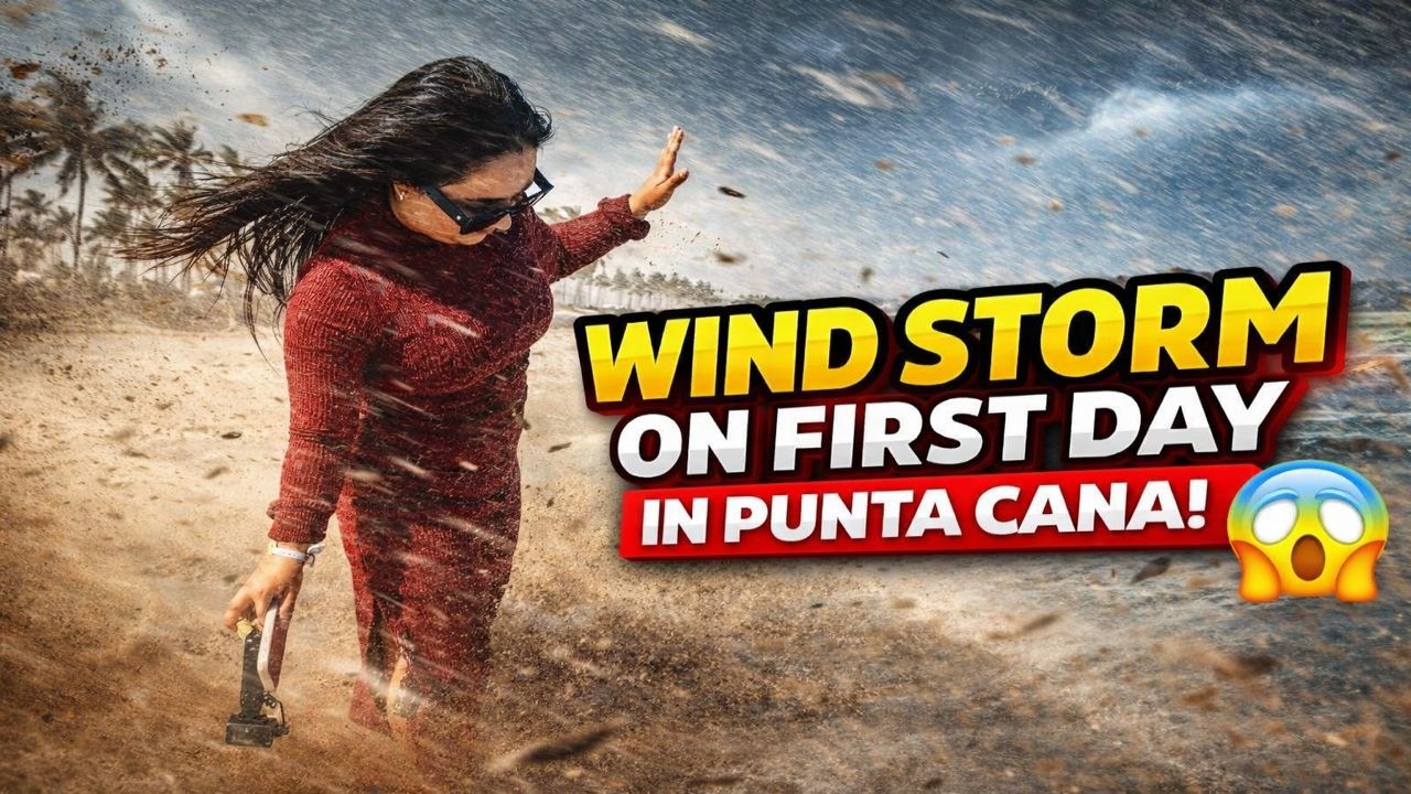 We SURVIVED a WINDSTORM in Punta Cana! 🌪️ (Resort Day Gone WILD) 😮😮