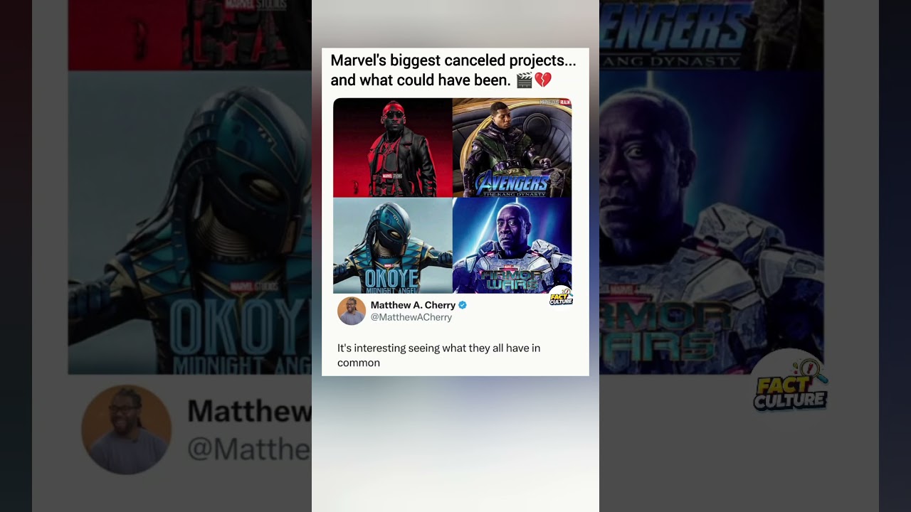 Marvel&rsquo;s canceled and scrapped projects are starting a huge conversation online! 🎬💔👀 #MCU #Marvel