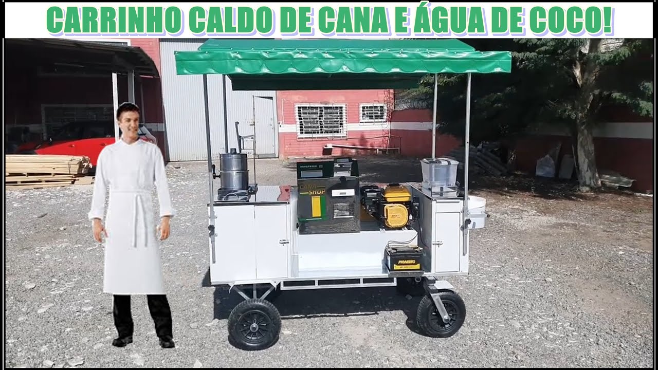 Carrinho Caldo de Cana e Água de Coco em detalhes!!
