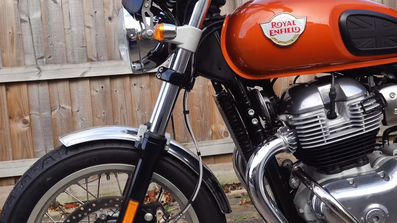 Royal Enfield Interceptor 650, Fitting Classic vintage chrome style, Stainless steel fender/mudguard