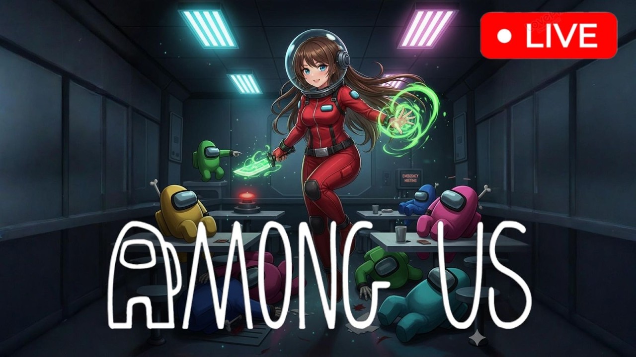 I AM BAD AT THIS😭😭| AMONG US SHORT LIVESTREAM| MELOG #amongus  #amonguslive