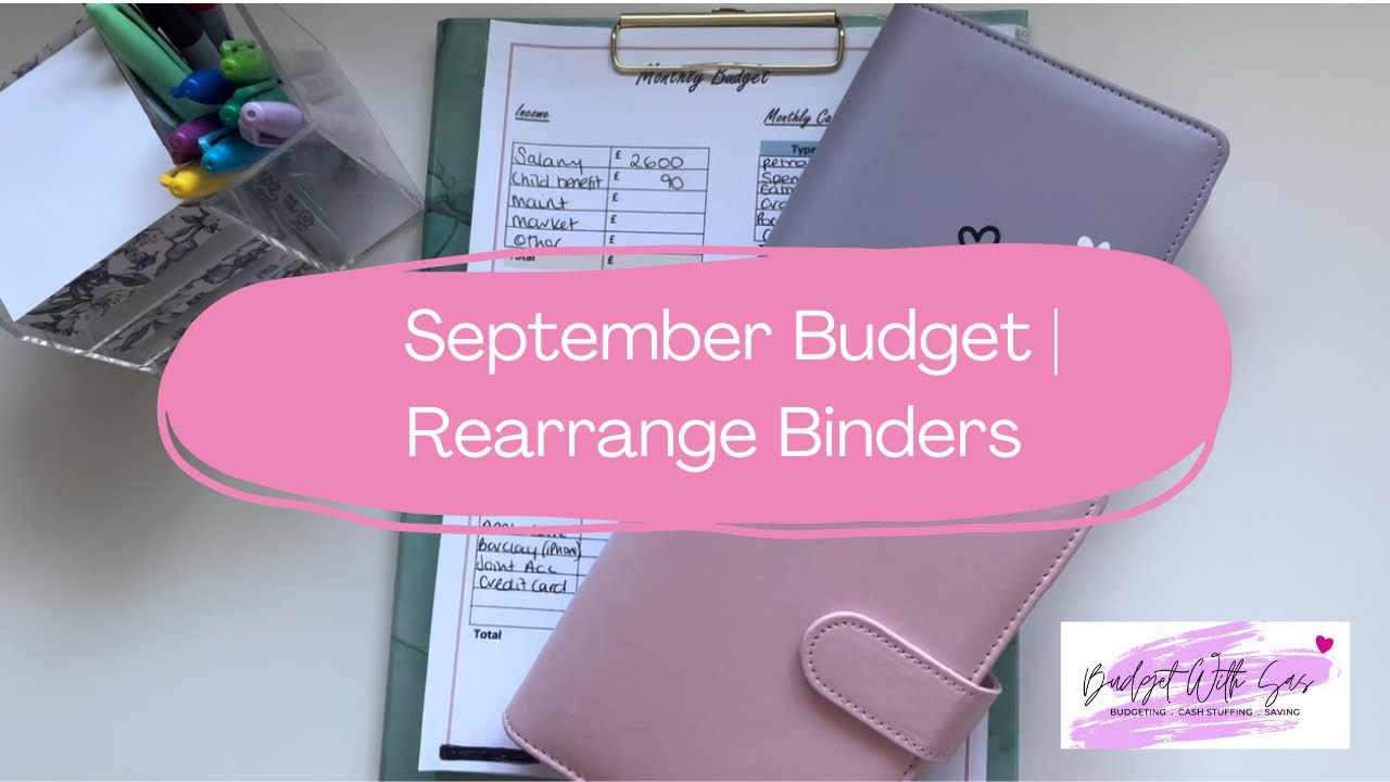 August End and September Budget | Arranging Cash Binders | Giveaway Progress | Happy Budgeting
