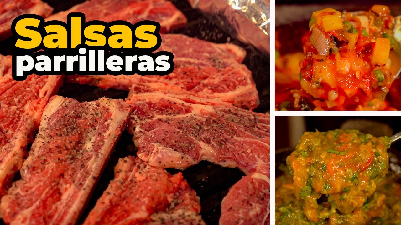 Salsas para tu carne asada, costillas de cerdo o pollo!