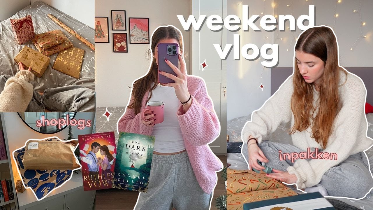 Vlog ⭐️🎄 laatste dagen voor kerst (cadeautjes inpakken, shoplogs & kerstnagels) 🥰 vlogmas dag 24