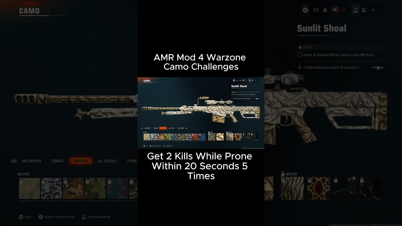 AMR Mod 4 Warzone Camo Challenges 