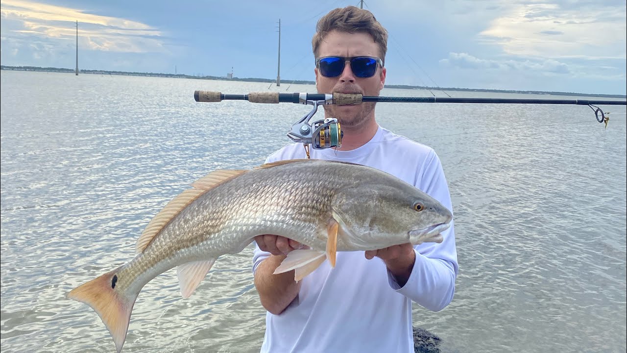 Catching Big Redfish in Merritt Island