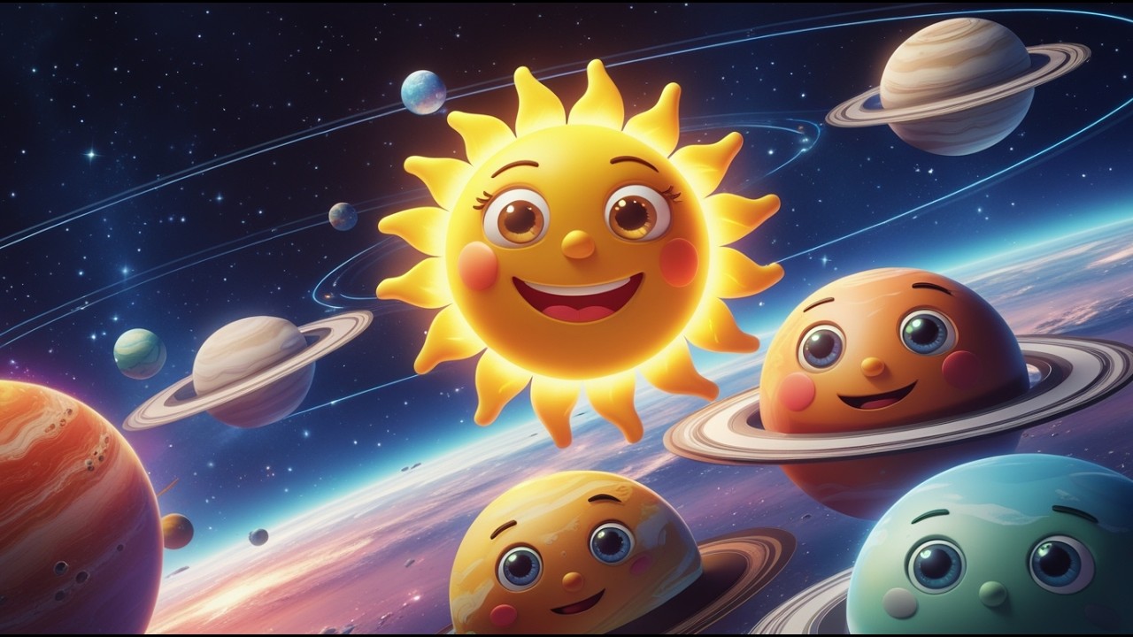🌌 ПАРАД ПЛАНЕТ! Розвиваючий мультик про космос для дітей 🌟 Пісенька про планети 🚀
