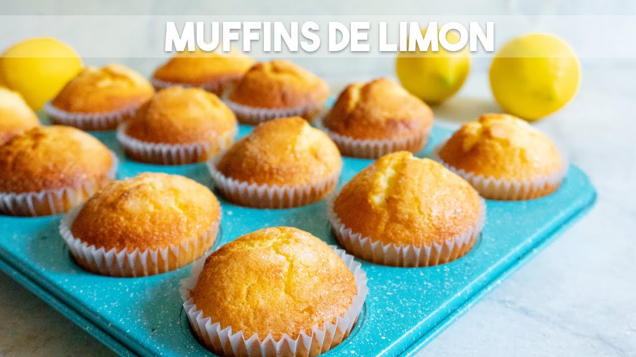 Muffins de limón que te harán agua la boca