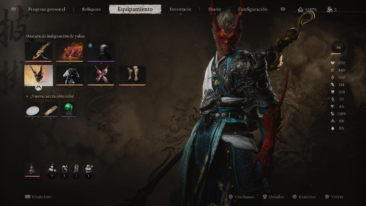 Black Myth: Wukong vs rino de oro