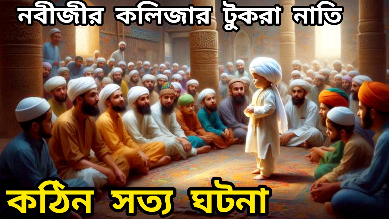 শিশু ইমাম হোসাইন রাঃ এর বিচারের ঘটনা | হযরত হাসান ও হোসাইন রাঃ এর ঘটনা | ইসলামিক কাহিনী 