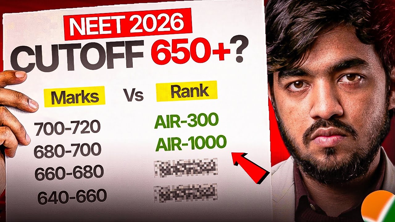 NEET 2026: Very high Cutoff 📈 650+ 😳?| Marks vs Rank for NEET 2026