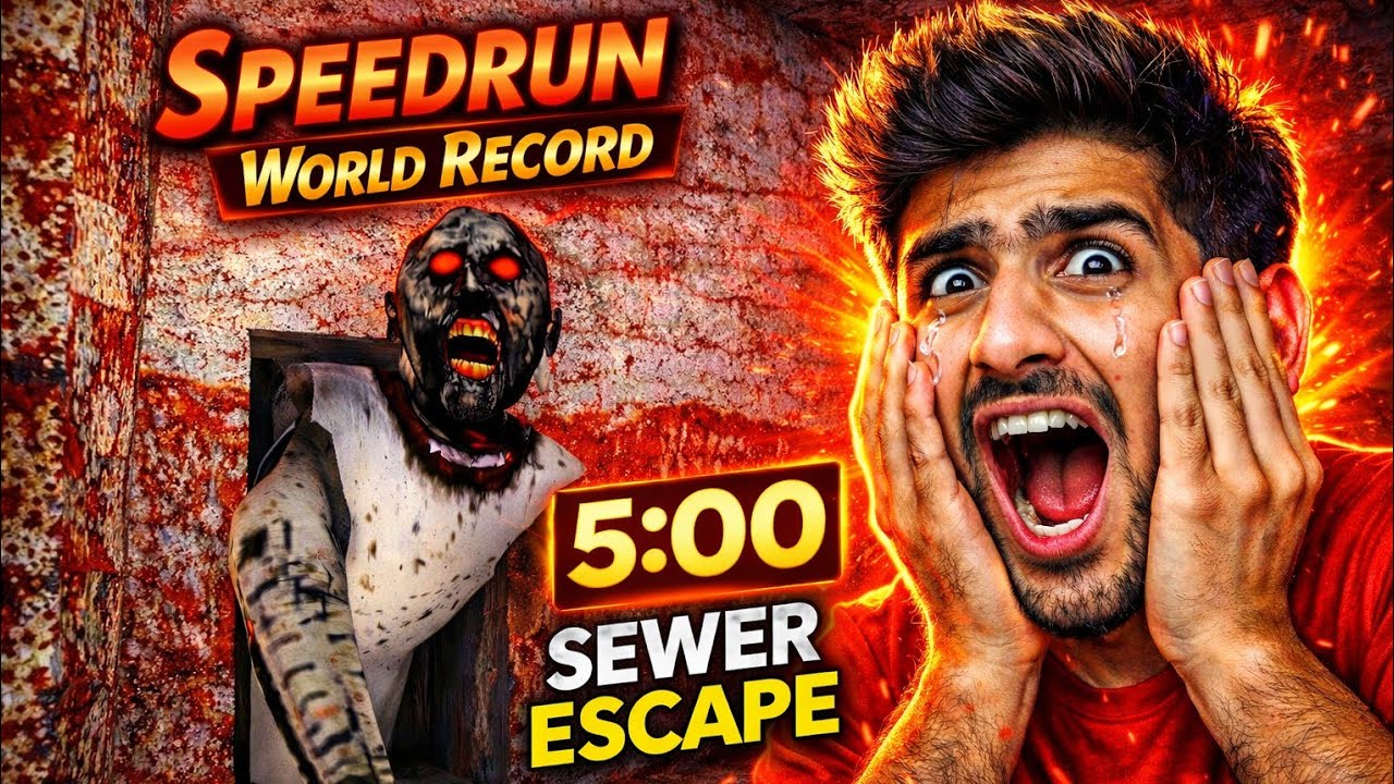 🔥 Granny Sewer Escape in 5:00 Minute Speedrun | World Record 😱