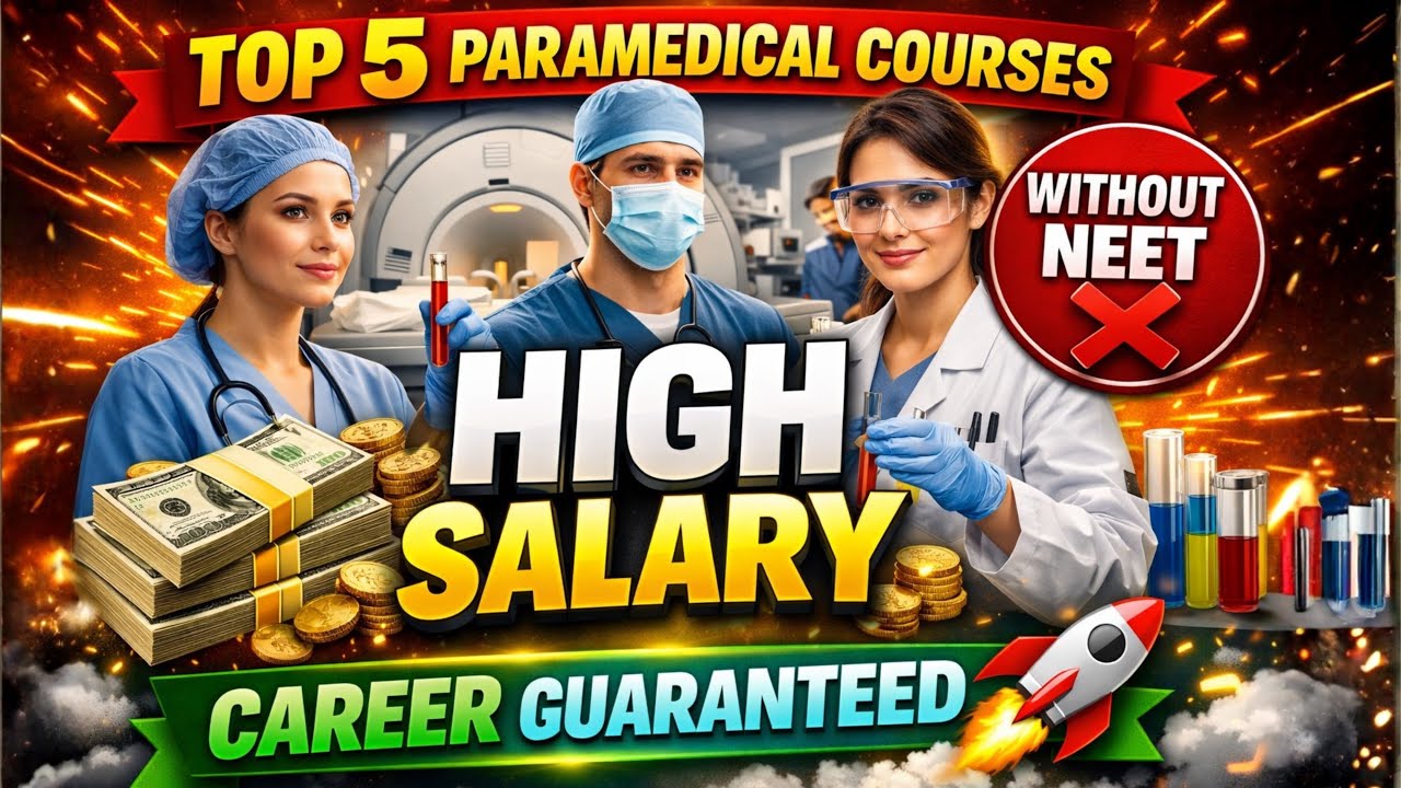 Top 5 Paramedical Courses In 2026 | Best Paramedical Courses With High Salary Without NEET