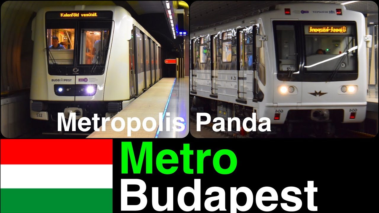 Metro trains in Budapest / Hungary
