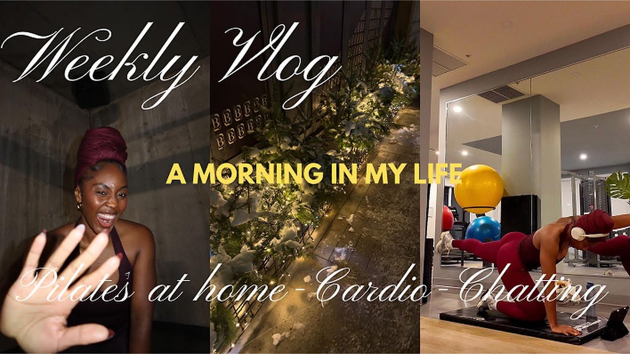 GET READY WITH ME + PILATES À LA MAISON 🧘🏾‍♀️ | Cardio, gym & body positivity talk 💕
