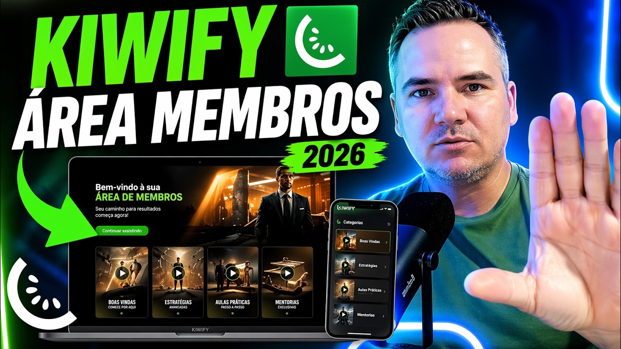 🥝KIWIFY: Como Configurar Área de Membros para 1 ou Vários Cursos (2026)