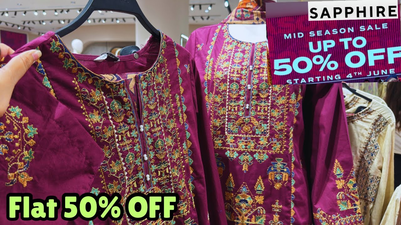 Sappphire FLAT 50% 35% oFF SALE📣🔥Sapphire Mid Summ sale 2026📣