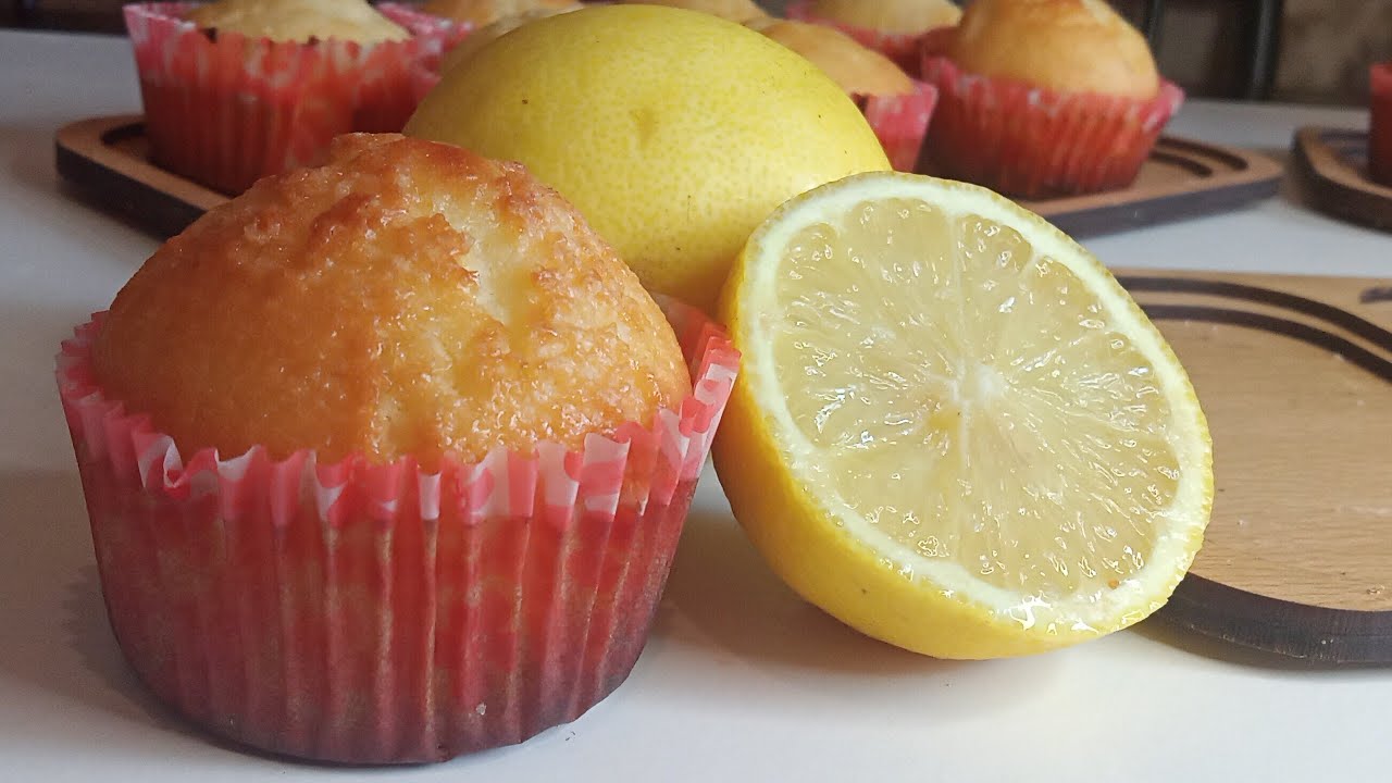 Muffin au citron sans lait sans yaourt hyper bon أروع مافن غادي تجربوه بالماء كيجي رائع
