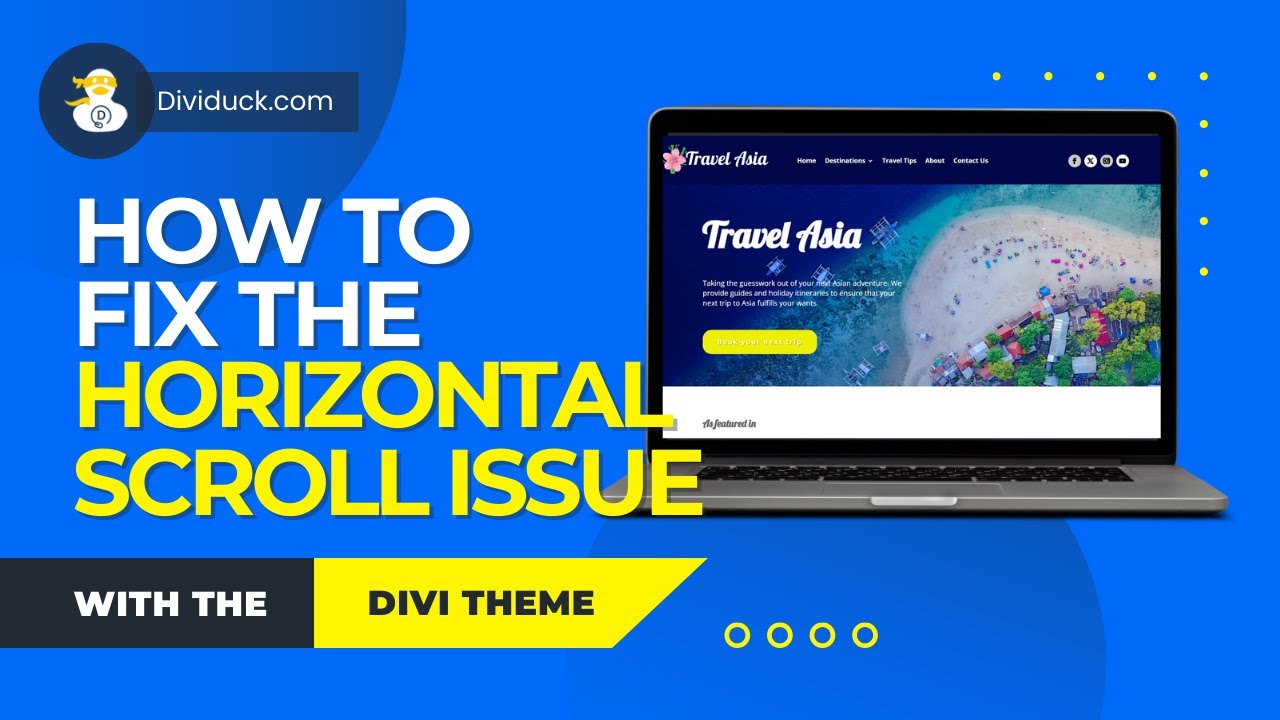 Fix horizontal scroll issue in Divi