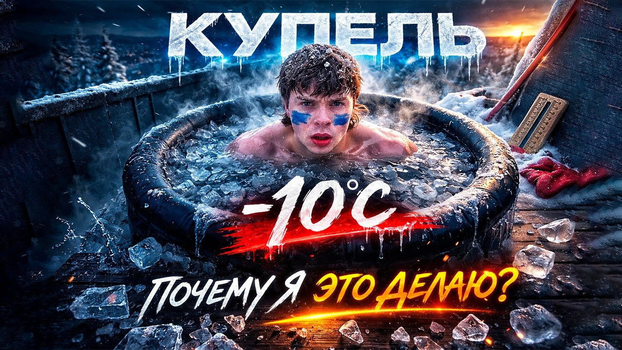 Закаливание зимой в ледяной купели 10 дней подряд — эксперимент над собой