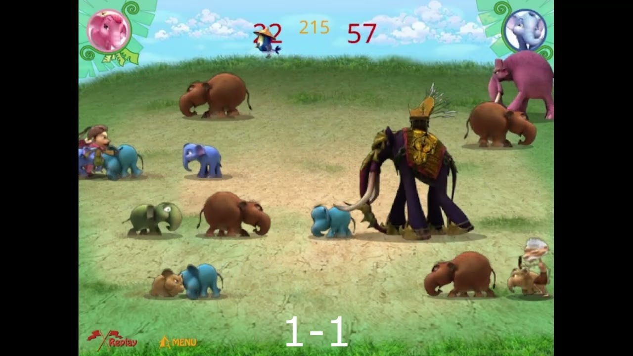 Thai flash games. | Khan Kluay - Kids War Gameplay