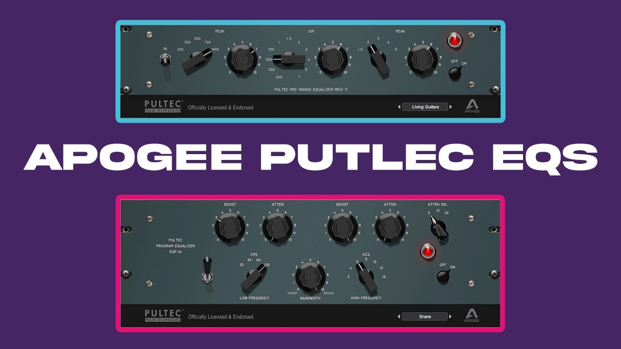 Creating Iconic Sounds with Pultec EQP-1A & MEQ-5 from Apogee