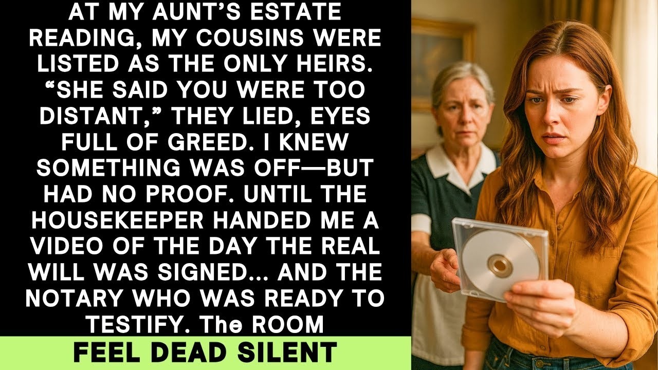 They Lied About My Aunt’s Will—But Then the Housekeeper Gave Me the Tape