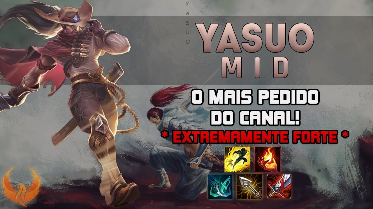 O MAIS PEDIDO DO CANAL! *EXTREMAMENTE FORTE* - YASUO MID GAMEPLAY [PT-BR]