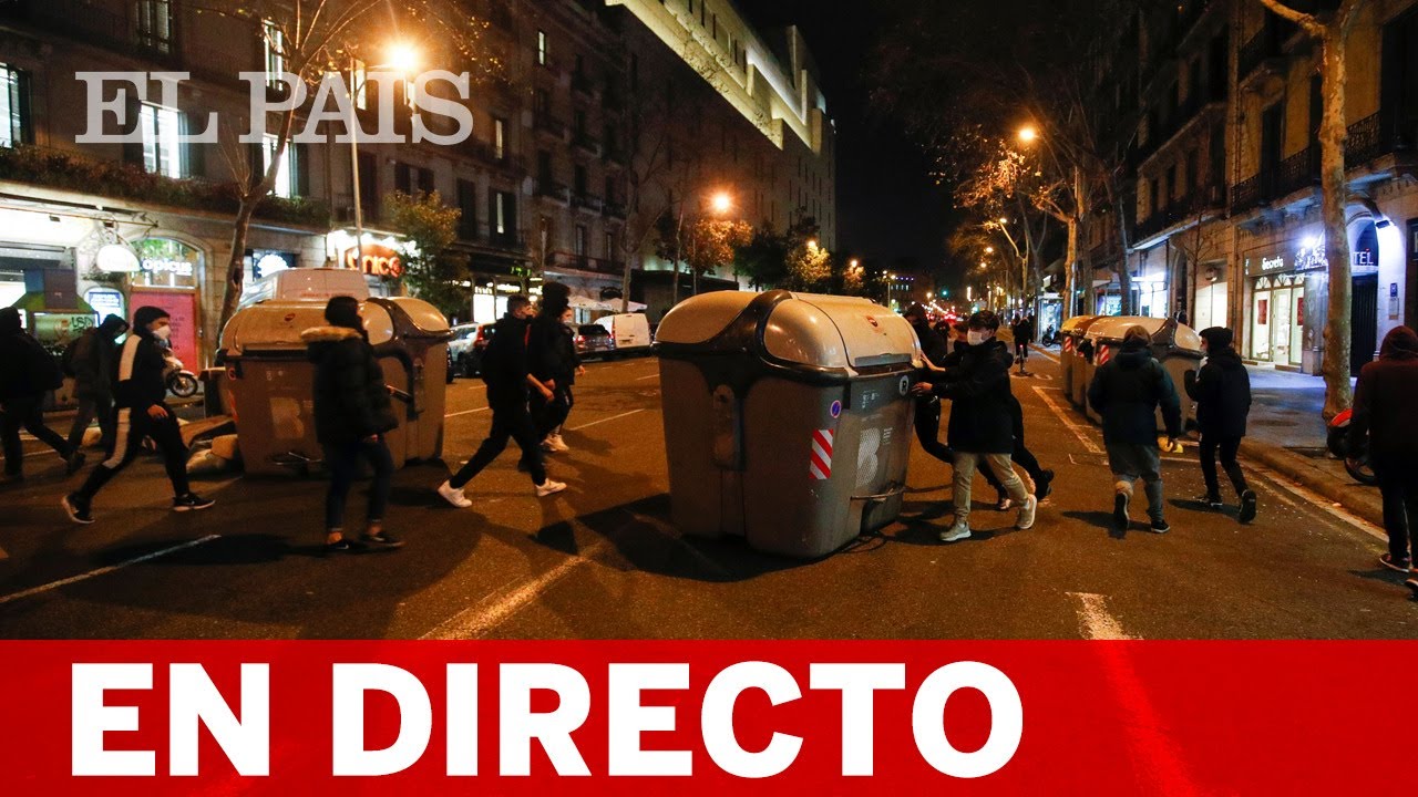 DIRECTO | MANIFESTACIÓN en BARCELONA por la encarcelación de PABLO HASÉL