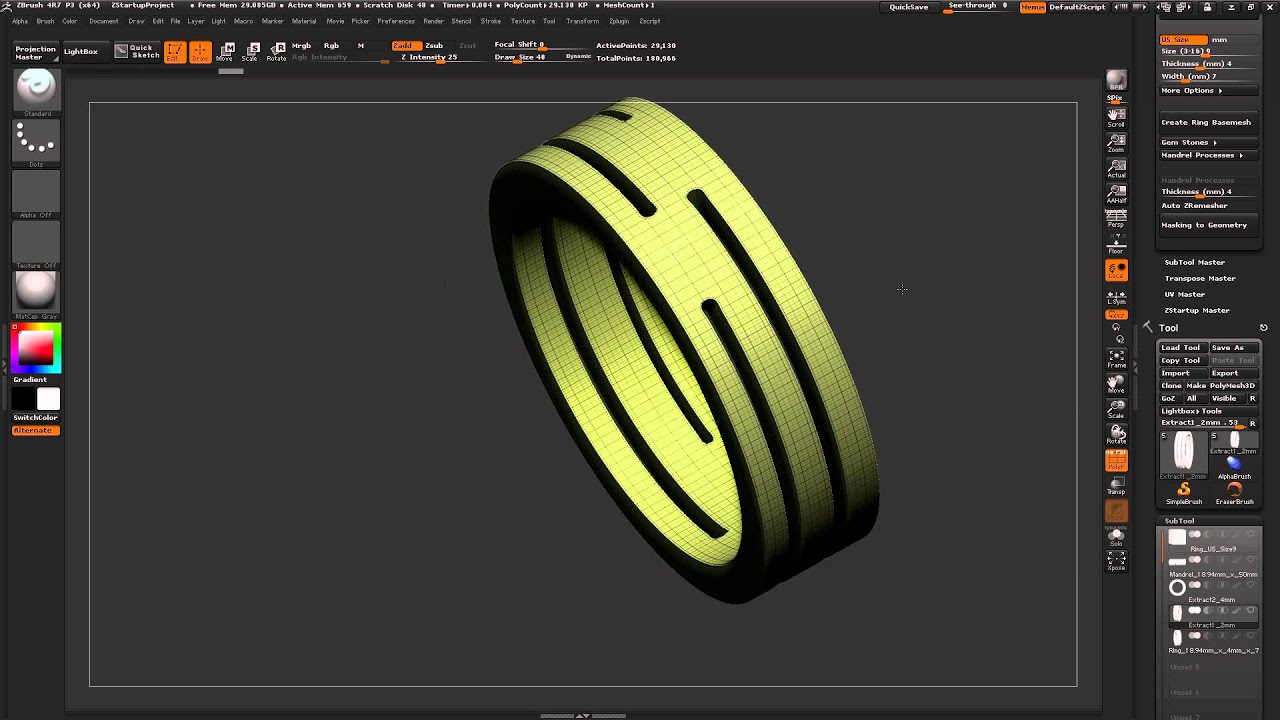 ZBrush 4R7 P3 - 'Ring Master v1.3 Unofficial ZPlugin Update