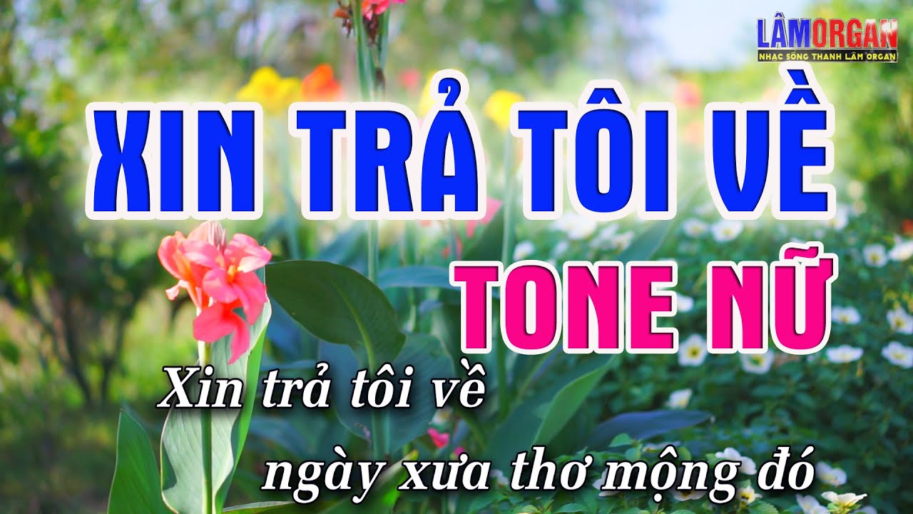 Xin Trả Tôi Về Karaoke [ Tone Nữ ] Beat Karaoke Nhạc Sống Chất Lượng Cao 2022 | Lâm ORGAN