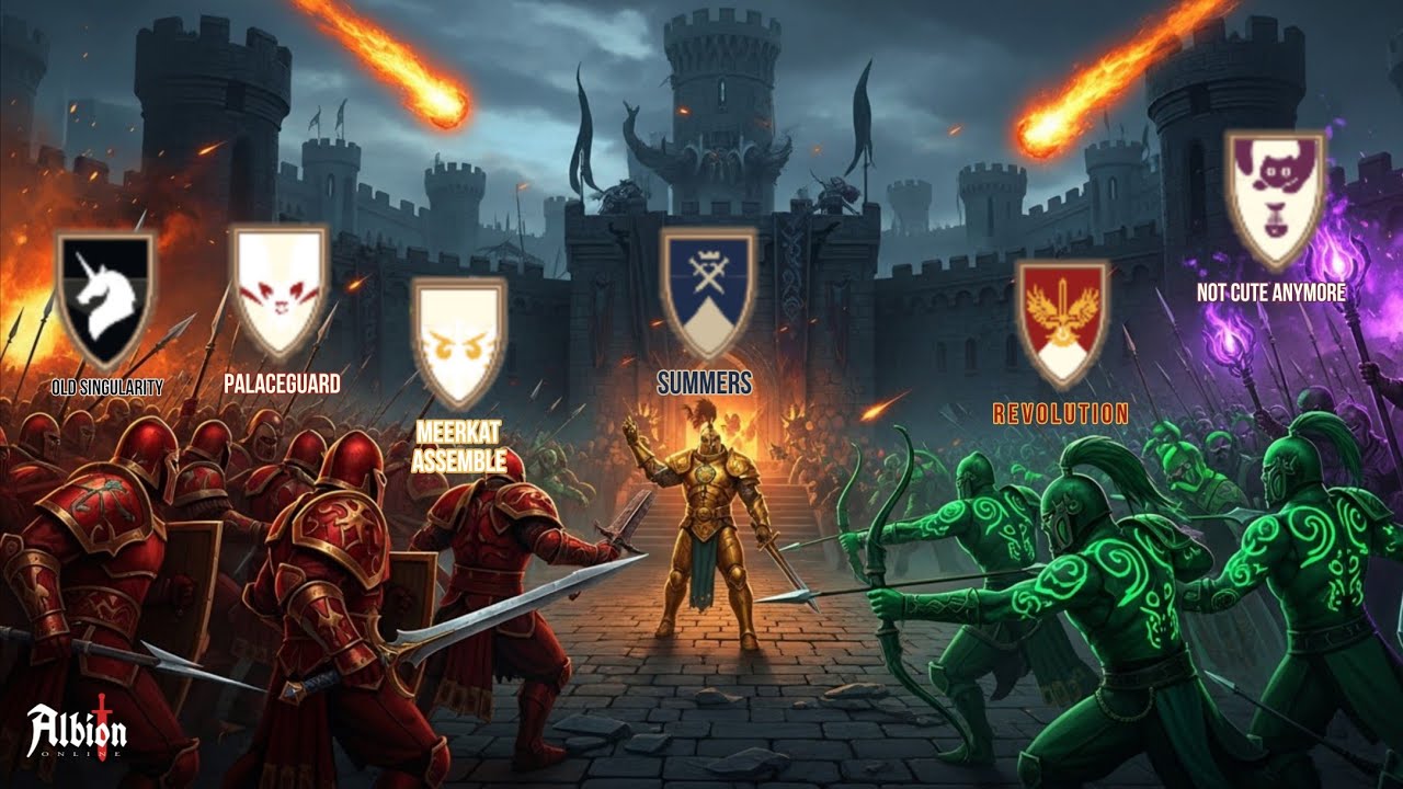 Summers vs SHY Alliance vs MVP Alliance (THREE WAY CASTLE FIGHT) 13UTC FF | Albion Online