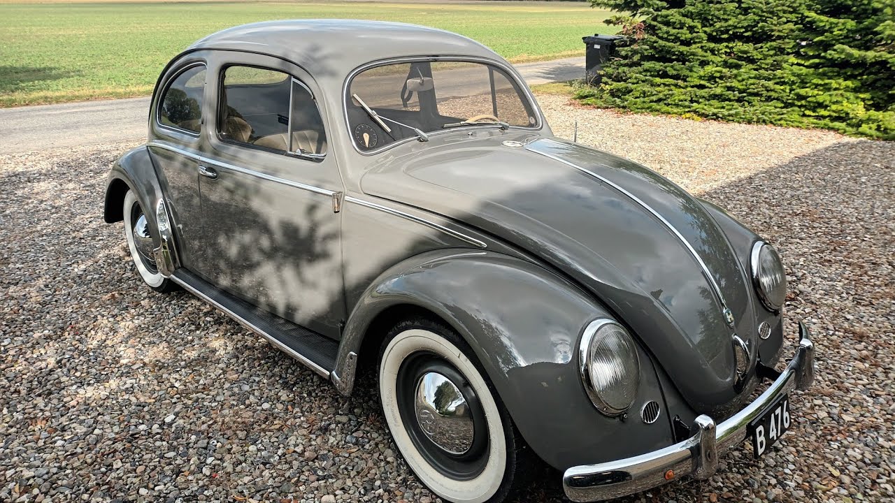1953 VW Type 1Bug Käfer Oval Walk Around and Start Up#automobile #classiccars #oldclassic #oldschool