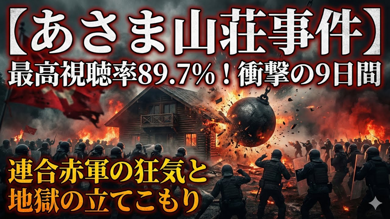 【あさま山荘事件】最高視聴率89.7%を記録した日本史上最大の衝撃事件！連合赤軍の狂気と9日間の地獄を徹底解説