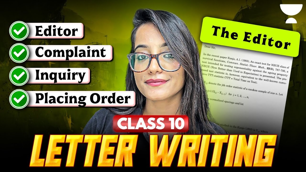 Letter Writing | Class 10 | All Formal Letters | Best Tips & Tricks | Juhi Ma'am