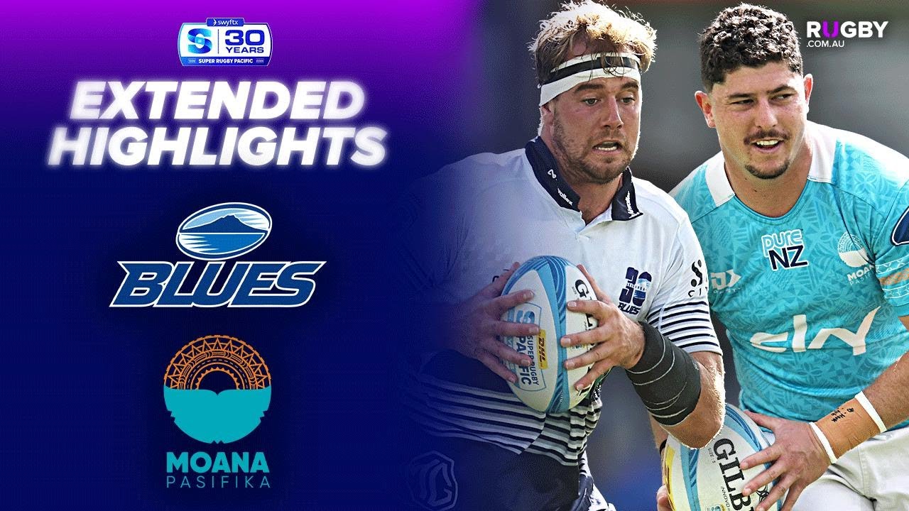 Обзор матча Blues против Moana Pasifika (5-й тур) | Супер Регби Тихоокеанского региона 2026