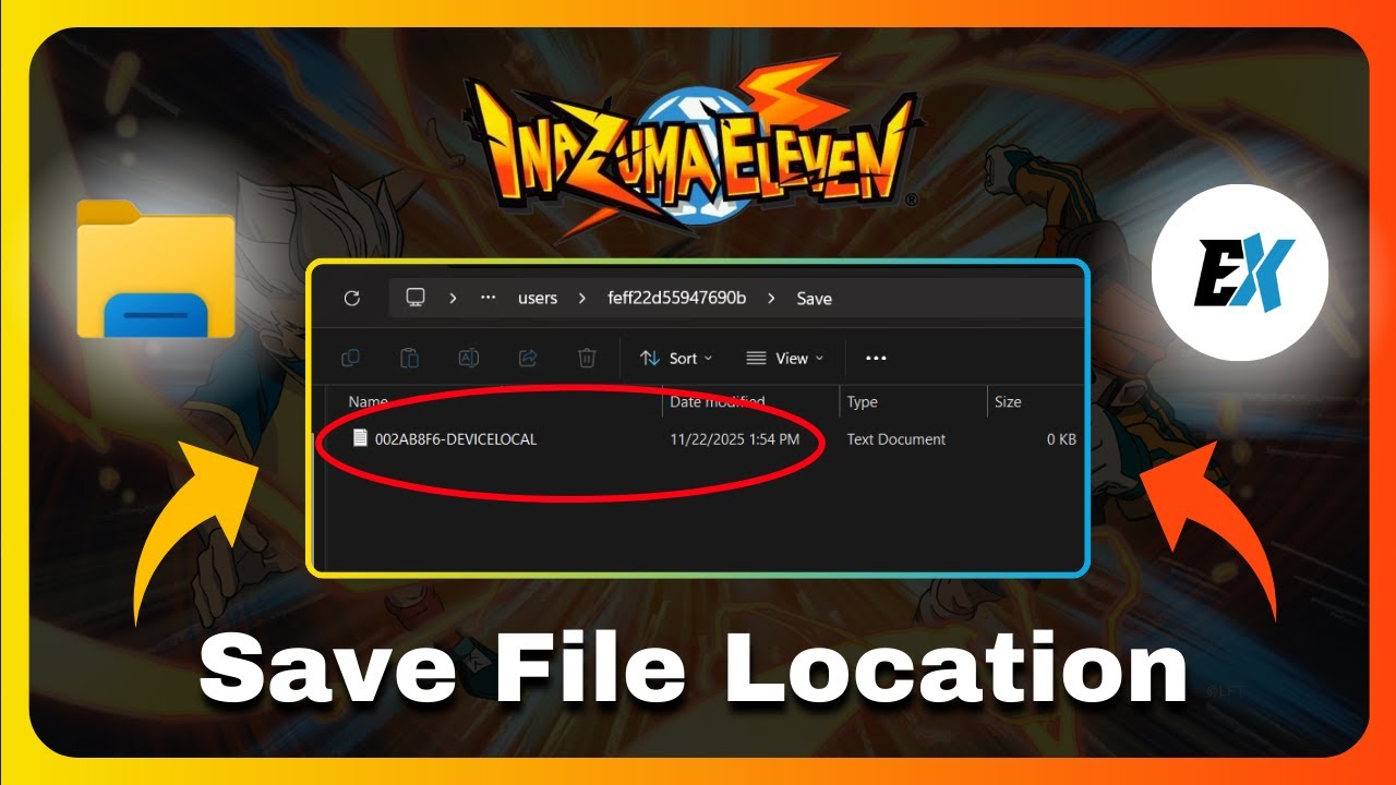 How to Find INAZUMA ELEVEN Victory Road Save File Location