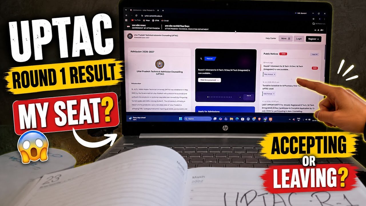 UPTAC Round 1 Result 😳 Which seat did I get? | Accepting or Leaving Counselling? #round1 #result