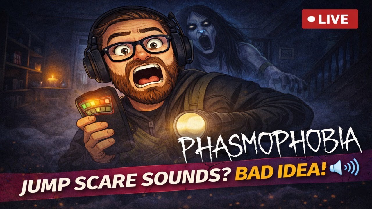 🔴 LIVE | Phasmophobia BUT Viewers Have Jump Scare Sounds 😭