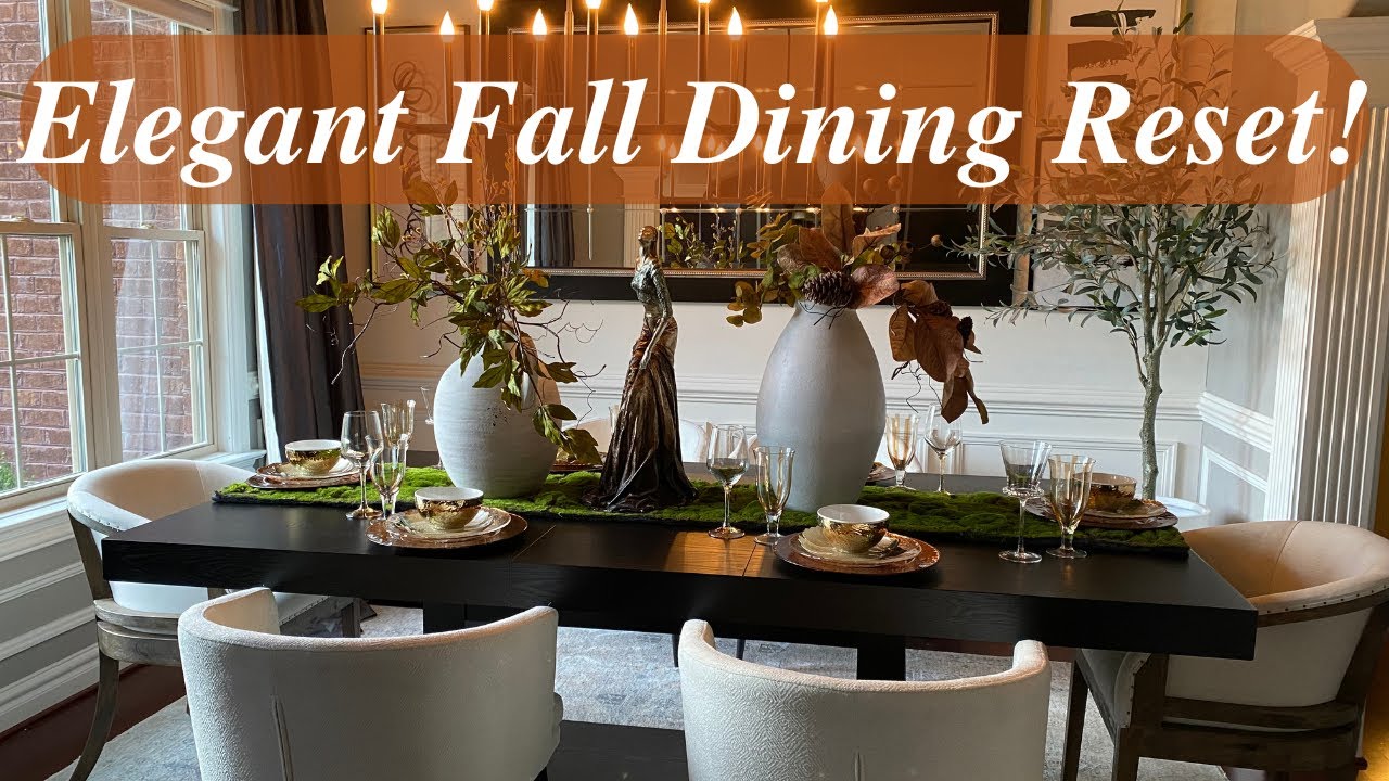 Simple & Elegant Fall Dining Room Ideas | Fall Modern Organic 2025 + West Elm & Pottery Barn Finds