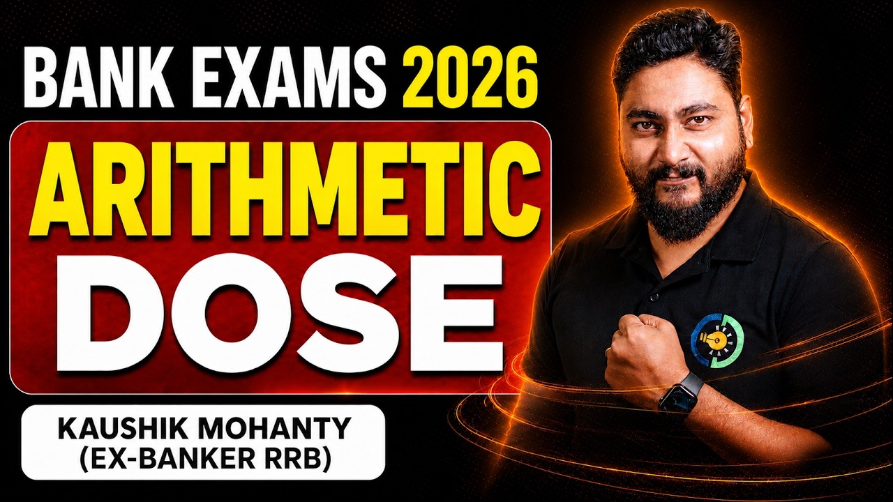 🔥Day-1 of Arithmetic Practice For Bank Exams 2026 By Kaushik Mohanty || Career Definer