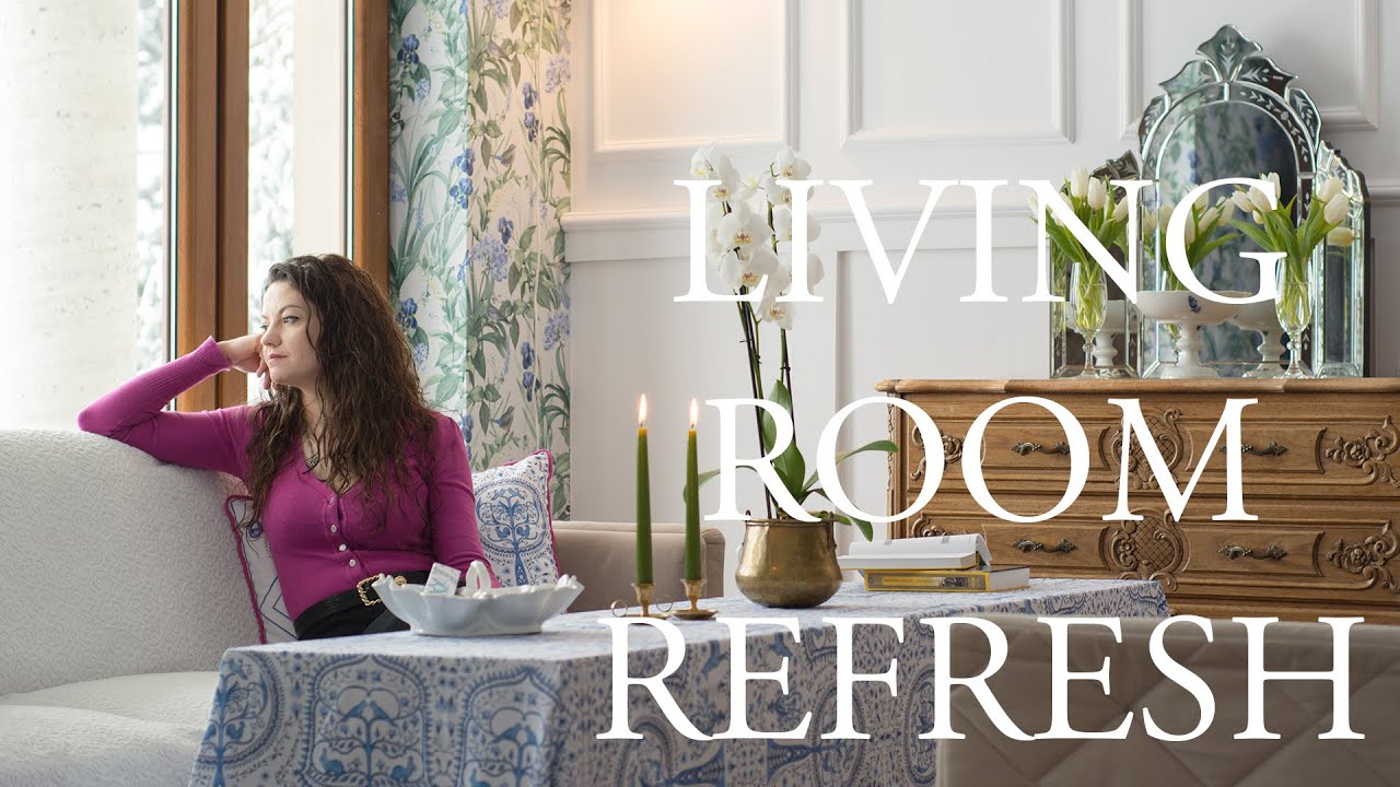 Cottage Style Living Room Refresh | Painting and Decorating my Home in the Countryside Room Makeover